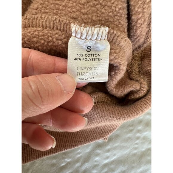 Grayson Threads Womens Brown‎ Bear Sweatshirt S long sleeve lightweight pullover - Picture 5 of 8